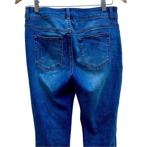 Chico's The Platinum Jegging Jeans Women's Size 00 Straight-leg Mid-Rise Mid-Was - Picture 5 of 11